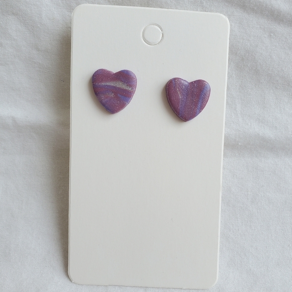 🛍Handmade Clay Earring Studs - Picture 5 of 8